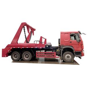 Hilio 6X4 Wadah Sampah Belakang <span class=keywords><strong>Loader</strong></span> Sampah 16 Ton Pengangkat Tong Sampah Hidrolik Harga Bodi <span class=keywords><strong>Skip</strong></span> untuk Truk Traktor <span class=keywords><strong>Loader</strong></span> - Product Image 4