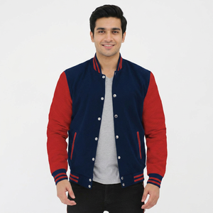 Veste en polaire d'hiver sur mesure pour homme, col montant, qualité supérieure, style universitaire pour adultes et jeunes, avec emplacement pour logo sur le devant - Product Image 1