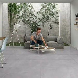 Jordan Grey 60x120 Azulejo interior de cerámica brillante de cuerpo completo para apartamento Azulejos de pared de suelo de mármol de porcelana pulida esmaltada - Product Image 1