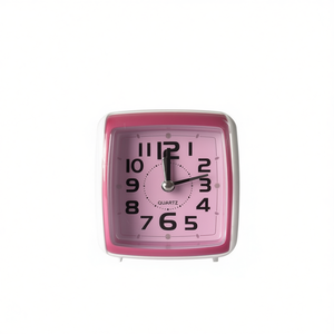 Desk <b>Clock</b> Quartz Alarm <b>Silent</b> Square Colorful Home Office Use - Product Image 2