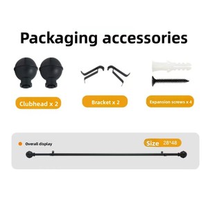 Tringles à <span class=keywords><strong>Rideaux</strong></span> Perforées Modernes <span class=keywords><strong>de</strong></span> Luxe en Fer Thermolaqué, Robustes, Durables, Réglables et Silencieuses – Vente Directe Usine - Product Image 6