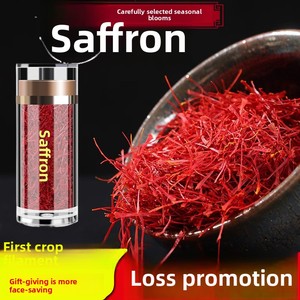 Fili di Zafferano Puro Naturale Grado A++ Stigmi di Crocus Sativus Essiccati Spezia Erboristica per Tè e Cucina Quotidiana - Product Image 1
