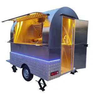 Voll ausgestatteter Eis-Retro-Food-Truck-Anhänger Hochwertiger Fast-Food-Anhänger China Mobile Street Food Cart Australien