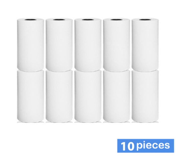 50 rouleaux de papier thermique blanc