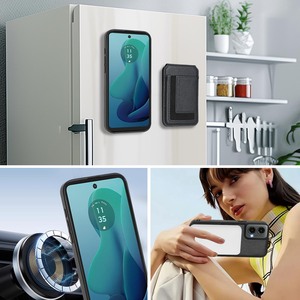 Funda de soporte de cuero magnético para Motorola G85 Edge <span class=keywords><strong>50</strong></span> Fusion X50 Ultra G Stylus G <span class=keywords><strong>Play</strong></span> 2024, ranuras para billetera, funda para teléfono con <span class=keywords><strong>tarjeta</strong></span> de crédito - Product Image 4