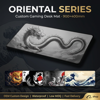 Tapis de souris de jeu personnalisé, grand format 900x400mm, imperméable, XXL, tapis de bureau, impression par sublimation, logo personnalisé OEM pour les joueurs et le bureau