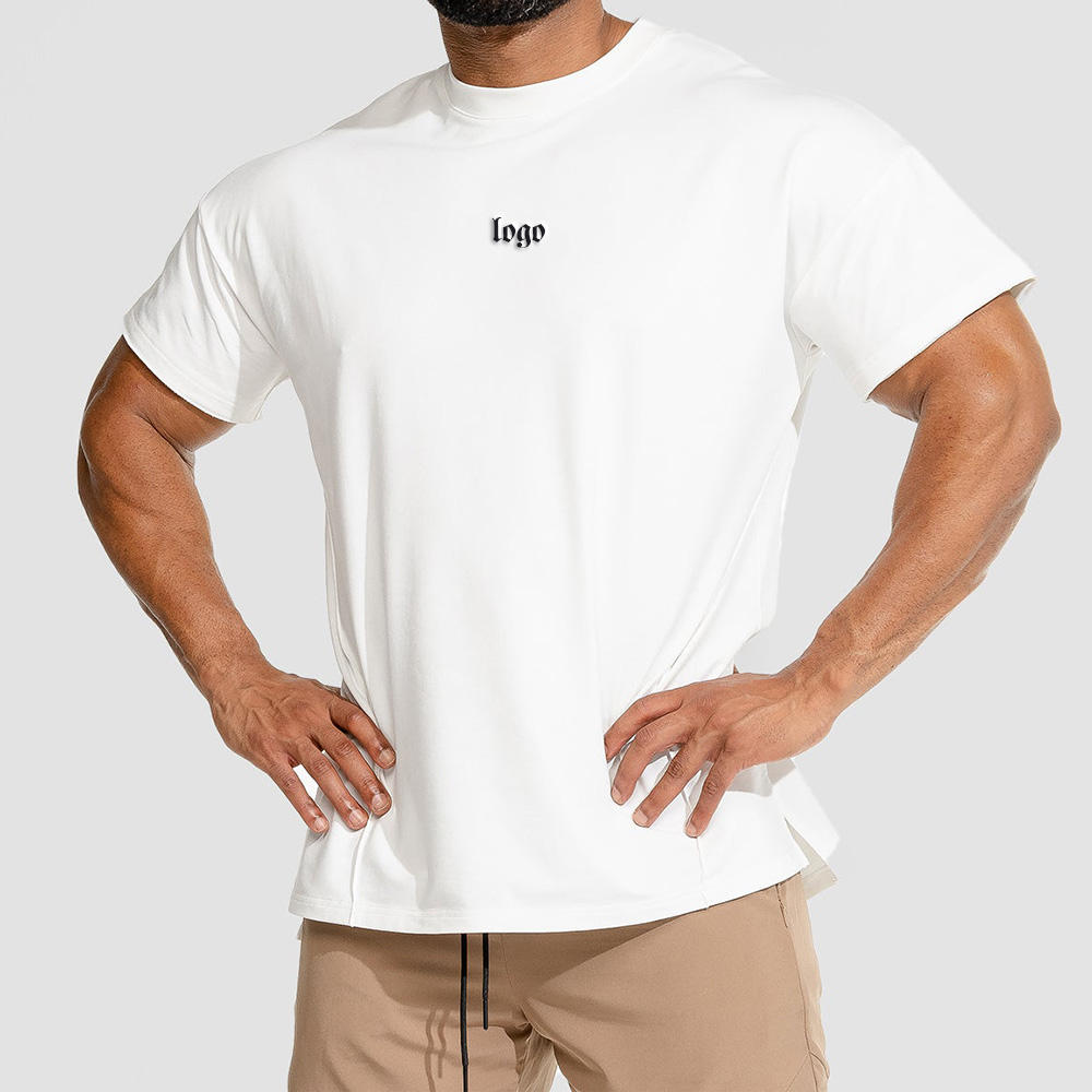 White 95% Polyester & 5% Spandex T shirt
