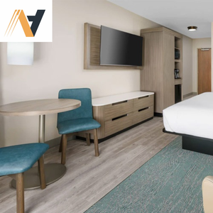 Muebles de hotel de gama alta para Fairfield Inn | Muebles duraderos de madera maciza y madera contrachapada para hoteles | Servicios OEM y de venta al por mayor - Product Image 1