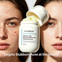 Sérum anti-acné à l'extrait de plantes naturelles et à l'acide salicylique 30 ml, réparation de la peau et traitement éclaircissant du visage
