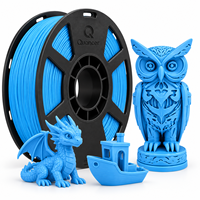Filament PLA QUANCER 1KG, plastique imprimé, caoutchouc PLA, matériau multicolore, extrudeuse pour filament d'imprimante 3D