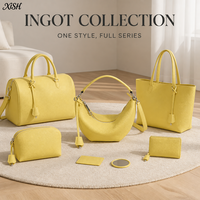 Produsen Tas Kulit Asli OEM Logo Kustom Wanita Tas Yuanbao Desainer Tote Selempang Bahu Dompet Pemasok Grosir