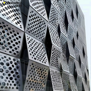 Hiện Đại Hợp Kim Nhôm Mặt Tiền Tường Bảng Điều Chỉnh Laser Cắt 3D Thiết Kế Chống Cháy Chống Ăn Mòn Kiến Trúc Trang Trí Cho Trung Tâm Biệt Thự - Product Image 5