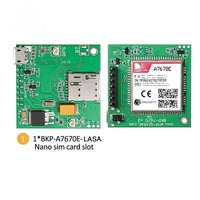 A7670E Push Nano Side Way SIM Slot Core Board SIMCOM 4G LTE Cat 1 Modul Mendukung Data/GPS untuk Eropa/Timur Tengah/Afrika