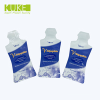 Sachets en plastique personnalisés de 10 ml, 15 ml, 20 ml pour gel énergétique liquide, boisson, avec bec verseur