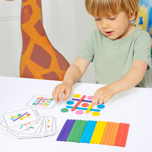 <span class=keywords><strong>Fiammiferi</strong></span> educativi colorati per la scuola materna Puzzle pensiero creativo aiuta <span class=keywords><strong>i</strong></span> primi giocattoli educativi per giocare - Product Image 3