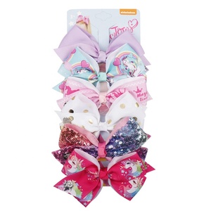 Fábrica Auditada por BSCI, Venta al por Mayor, Juego de 6 Lazos para el Cabello con Cinta de 5.6 Pulgadas de Sweet <span class=keywords><strong>Jojo</strong></span> para Niños y Bebés - Product Image 5