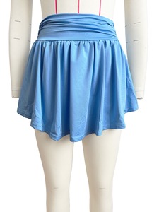 Lady Sexy 2 piezas trajes lindos tirantes ajustados Mini plisado acampanado dos piezas falda de tenis y conjunto superior para mujer - Product Image 5