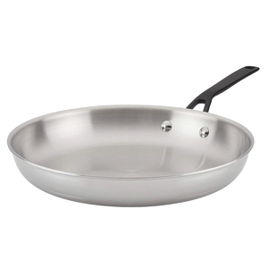 Sartén <span class=keywords><strong>KitchenAid</strong></span> de 5 Capas de <span class=keywords><strong>Acero</strong></span> <span class=keywords><strong>Inoxidable</strong></span> Pulido, Compatible con Placas de Inducción (31cm/12.25in), para Estufas de Gas/Eléctricas - Product Image 1