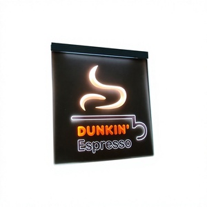 Boîte à lettres en acrylique à LED avec éclairage latéral en aluminium, logo gravé, respectueuse de l'environnement, présentoir de comptoir pour les grands magasins - Product Image 1