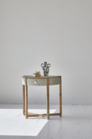 Meubles de salon minimalistes Wabi-Sabi en bois massif Table d'appoint en pin récupéré de style nordique Table d'appoint contemporaine