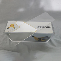 Vitrine de présentation en acrylique transparente pour cartes TCG, protection UV, pour comptoir de vente au détail