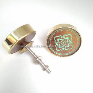 Hot Sale! New Design Wood Resin Pull Knobs Brass <b>Hardware</b> for Cabinets for Kitchen Drawers Doors <b>Wardrobes</b> Dressers Mall - Product Image 3