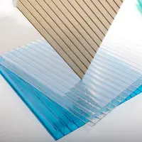 Plastic gewächshaus hersteller 8mm polycarbonat pc hohl triple-wand blatt/platte