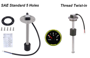 Sonda de acero inoxidable Sensor capacitivo de nivel de aceite Sensor emisor de nivel de combustible 190ohm - Product Image 5