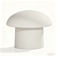 Pouf moderne en tissu en forme de petit champignon pour usage commercial, idéal pour chambre à coucher ou coin canapé