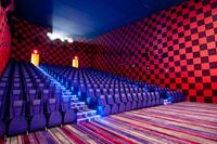 Panneau acoustique en tissu décoratif d'évitement de collision d'absorption acoustique intérieure de haute qualité pour le théâtre