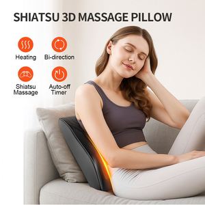 Nouvel oreiller de massage multifonctionnel sans fil avec télécommande et fonction musicale SL-251 10W pour le corps, les épaules et le cou - Product Image 2