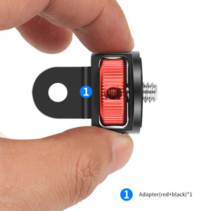 360 girevole 1/4 pollici Mini treppiede adattatore montaggio CNC per Go-<span class=keywords><strong>pro</strong></span> Hero 13 <span class=keywords><strong>11</strong></span> 10 9 per In/sta360 uno X3 X4 - Product Image 2