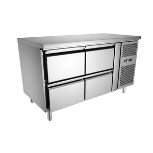 Réfrigérateur sous plan de travail, pour cuisine commerciale, établi, réfrigérateur avec tiroirs, utilisation pour la cuisine