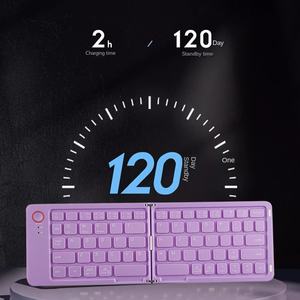 Nuova <span class=keywords><strong>B023</strong></span> Tastiera Mini Pieghevole Wireless per Desktop, Telefono Cellulare, Tablet, Notebook - Tastiera Portatile Universale Ricaricabile - Product Image 4