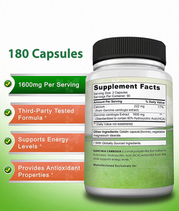 WELLBODY özel logo toptan fiyat kilo kaybı yağ brülör diyet kapsüller için kamboçya yeşil <span class=keywords><strong>a</strong></span>ğacı özü zayıflama kapsülleri - Product Image 3