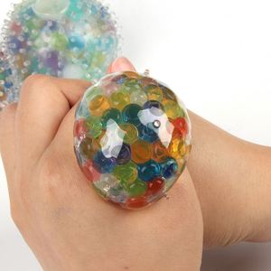 Novedosa Pelota Antiestrés de Cuentas Arcoíris, Divertido Juguete Sensorial para Relajación - Product Image 3