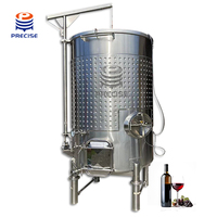Cuve de Fermentation en Acier Inoxydable 304/316 1000L-100000L avec Plaque à Alvéoles pour Refroidissement, Longue Durée de Vie, Équipement de Fermentation