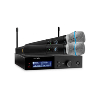 Récepteur sans fil numérique double canal SLX-D+ SLXD4D+ KSM9 S58 Lavalier à montage en rack True Diversity pour performances scéniques en direct