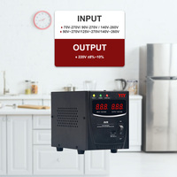 Relais Typ 1KVA monophasé 1000VA stabilisateur de tension AC 220V Avr régulateur de tension statique électrique automatique avec écran LCD