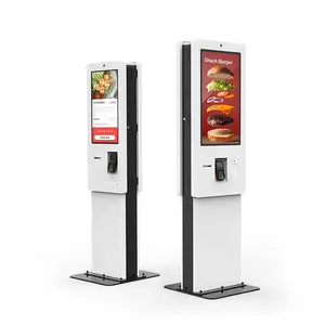 27 "/32" Dual-Screen vertikale Bestellung Standalone Restaurant Selbstbedienung kiosk Android