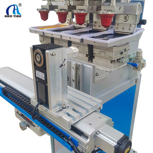 Haotian Shuttle Pad <b>Printing</b> <b>Machine</b> P-150S4-RE Four Colors Servo Motor Drive For Children's Toy <b>Printing</b> - Product Image 1