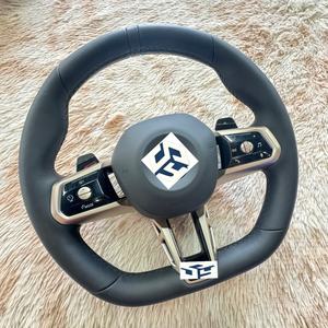 Volante Deportivo <span class=keywords><strong>M</strong></span> Sport con Calefacción, LED y Alcántara, Compatible con <span class=keywords><strong>BMW</strong></span> M3 M4 M5 M6 X3 X4 X5 X6 X7 <span class=keywords><strong>X8</strong></span> G01 G12 G20 G30 G80 G82 330i M340i - Product Image 2