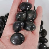 Cristaux naturels polis en vrac, pierre de cristal arc-en-ciel obsidienne, pierres tombées