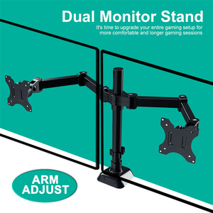 Montaje de <span class=keywords><strong>monitor</strong></span> <span class=keywords><strong>dual</strong></span> Brazo de <span class=keywords><strong>monitor</strong></span> de resorte de gas de 17 a 27 pulgadas-Montaje de soporte ajustable Se adapta a monitores de computadora LCD de 4,4 a 19.8lbs - Product Image 6