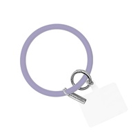 Vente en gros de porte-clés en silicone en forme de cœur, bracelet de poignet, sangle de téléphone anti-chute, anti-perte, unisexe, logo personnalisé