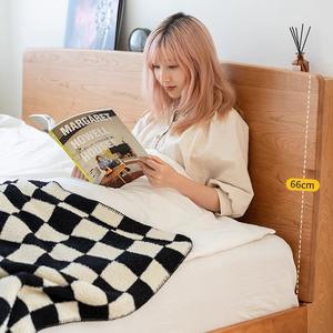 Cama Doble Shire con Plataforma de Madera Sólida, Cabecera de Madera de Cerezo, 1.8m/1.5m, Muebles Duraderos para Recámara Principal - Product Image 3