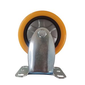 Fabricação Industrial Plástico 3 polegadas Roda Rolo Bola Rodízio Rodas De Poliuretano Supermercado Mercearia Carrinhos De Compras Pu Caster - Product Image 1