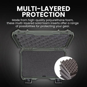 Échantillon Gratuit - Valise Rigide Légère Noire Étanche IP68 avec Roues Pivotantes pour la Pêche - Personnalisation OEM/ODM - Product Image 3