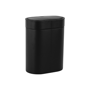 Cestino per Rifiuti da Bagno 4L con Coperchio a Pressione, Piccolo Contenitore in Ferro per Camera da Letto, Ufficio, Vanità - Product Image 4