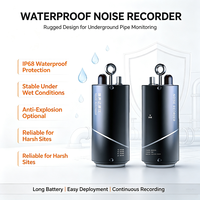 Enregistreur de bruit pour l'approvisionnement en eau municipal, moniteur de fuites de pipeline en ligne avec protection IP68 et autonomie de batterie de 3 ans